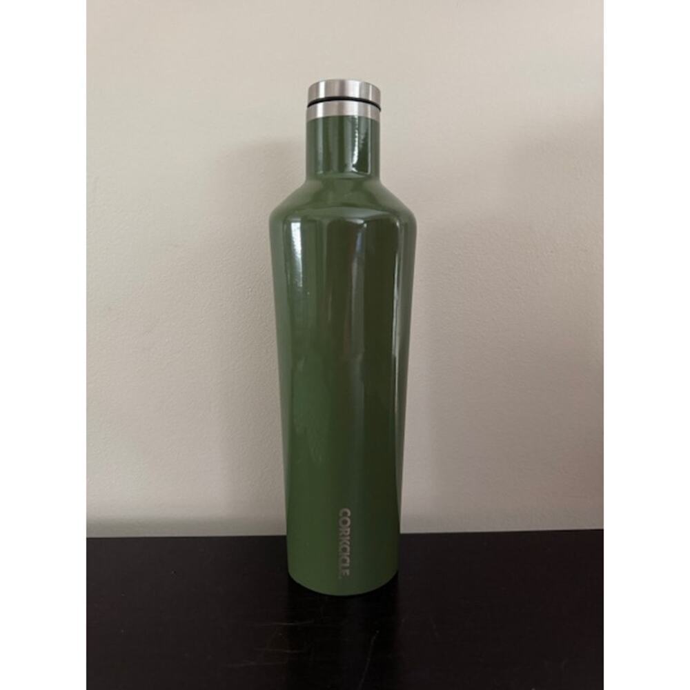 Corkcicle Canteen 25 oz Army Green Triple Wall Insulated Wine Water Bottle
